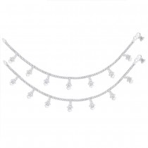Charms 925 Sterling Silver Anklet For Women JOCAN0832S