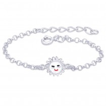 925 Sterling Silver Smiling Sun Bracelet Rakhi JOCBRR0386S