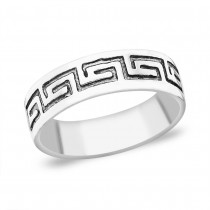 Geometric Design Sterling Silver Ring JOCFR1211A9