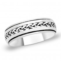 925 Silver Band Ring For Men's JOCFR1226A9