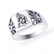 Ganeshji 925 Sterling Silver Finger Ring For Men JOCFR1406A9