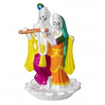 999 Silver Shree Radha Krishna Idol JOCGI1537EN
