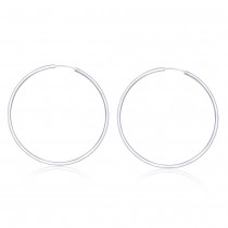 Sterling-Silver Hoop Earring For Women Silver JOCH42060M