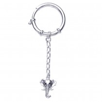 Elephant Key Ring 925 Sterling Silver For Unisex JOCKC1181S