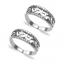 Cutwork 925 Sterling Silver Toe Ring For Women JOCLR0638A