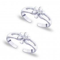 925 Sterling Silver Combo of Anklet & Toe Ring COMBO