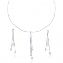 Abstract 925 Sterling Silver Necklace Set