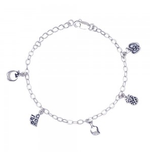 925 Sterling Silver Bracelet For Women Silver-BR0943A JOCBR0943A