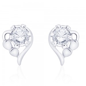 925 Sterling Silver Classic pair of stud earrings Embellished with CZ JOCCBER267I-09