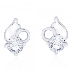 925 sterling silver solataire Stud Earrings for girls JOCCBER267I-12