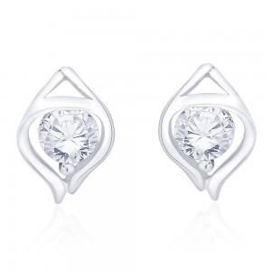 925 sterling silver CZ captivating design earrings for Women JOCCBER267I-16