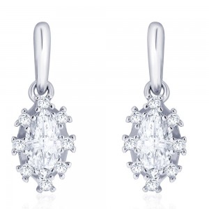 925 Sterling silver CZ Marquise Shape Design Drop earrings for Women JOCCBER273I-05
