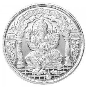 999 Silver Lord Ganeshji & OM 20 Gram Coin JOCCOIN-GNO20G