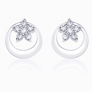 Sterling-Silver Stud Earring For Women (Silver) JOCER1748R