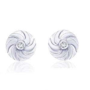 Sterling-Silver Stud Earring For Women (Silver) JOCER1761R