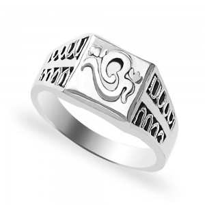 Om 925 Sterling Silver Finger Ring For Men JOCFR1403A9