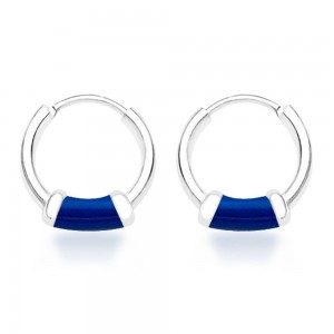 Sterling-Silver Hoop Earings For Women - Silver JOCH42014ZF