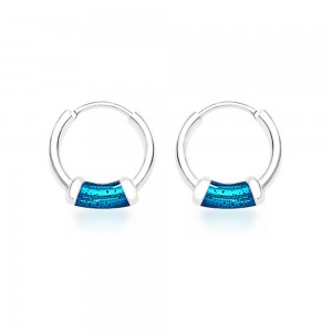 925 Sterling Silver Hoop Earring For Women Silver JOCH42016ZA