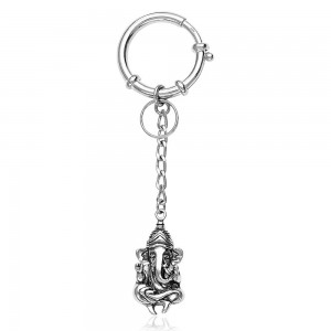 925 Sterling Silver Lord Shree Ganeshji Key Chain For Unisex JOCKC1158A
