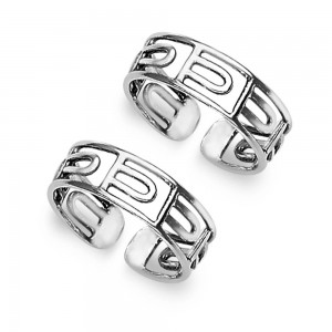 925 Sterling Silver Cutwork Toe Ring for Women JOCLR0784A
