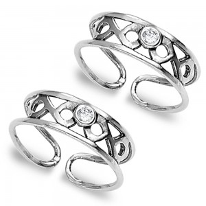 925 Sterling Silver Toe Ring For Women JOCLR0790A