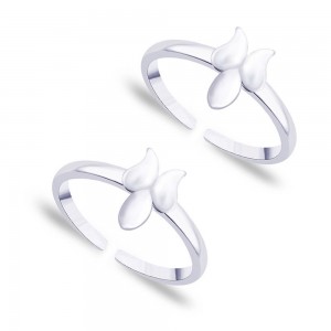 925 Sterling silver Floral toe ring for Women JOCLR0860S