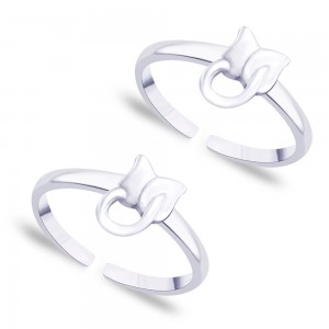 925 Sterling silver Floral toe ring for Women JOCLR0862S