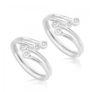 925 Sterling Silver Toe Ring For Women Silver JOCLR0894S