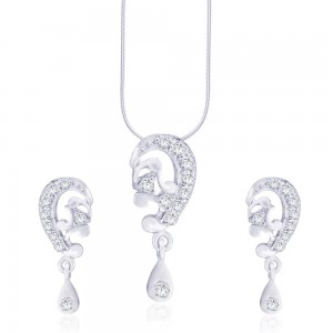 925 Sterling Silver Pendant Set For Silver JOCPE1079R