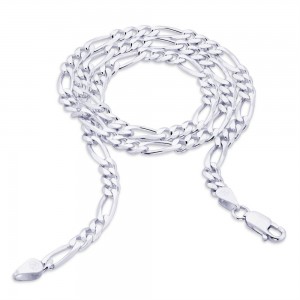 Sterling Silver Chain With Interlinks For Men 