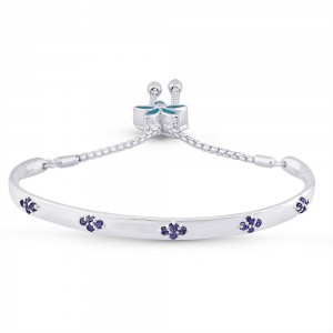925 Sterling Silver Chain Linked Bangle For Women