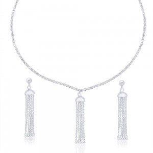Beautiful 925 Sterling Silver Necklace Set