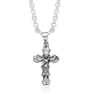 Holy Cross 925 Sterling Silver Pendant For Unisex 