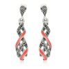 Xcite Beautiful Orange Enamel Drop Dangle Earrings for Womens JOCBYER052O