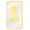 Two Tone 999 Silver "Victoria Queen" rectangular 20 gm coin JOCCOIN-VQG20G