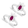 925 Sterling Silver Pink Marquise CZ Toe Ring JOCLR0922S