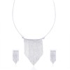 Sterling-SilverNecklace SetFor Women Silver JOCNS0901S