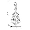 925 Sterling Silver Pendant For Unisex Silver JOCPD1214S