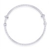 925 Sterling Silver Diamond Cut Bangle For Women