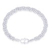 Tripal Twisted Ball Beads 925 Sterling Silver Bangle For Women